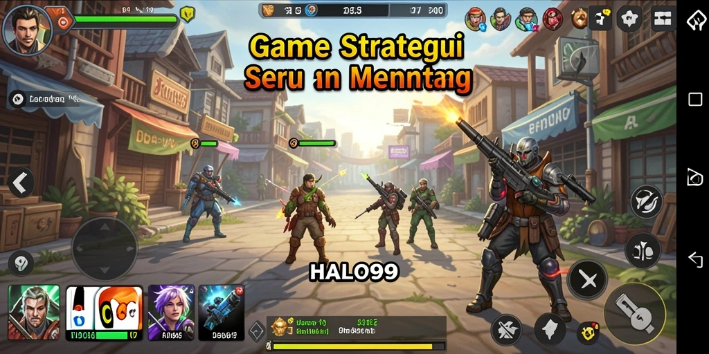 Screenshot HALO99 menampilkan aksi menarik dalam gameplay strategi.