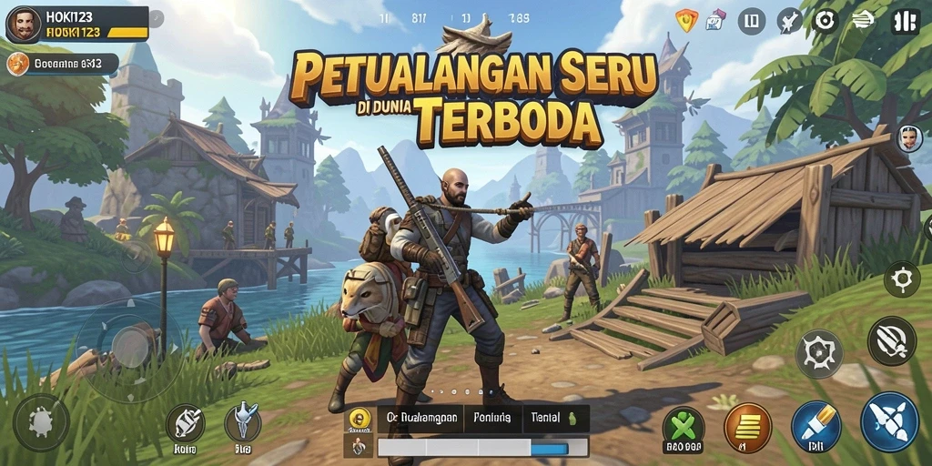 Tangkapan layar HOKI123 menampilkan aksi seru dalam dunia terbuka.