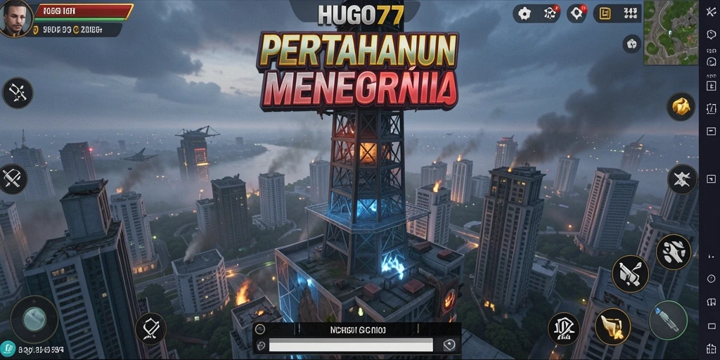 Gameplay HUGO77 yang seru dalam genre Tower Defense.