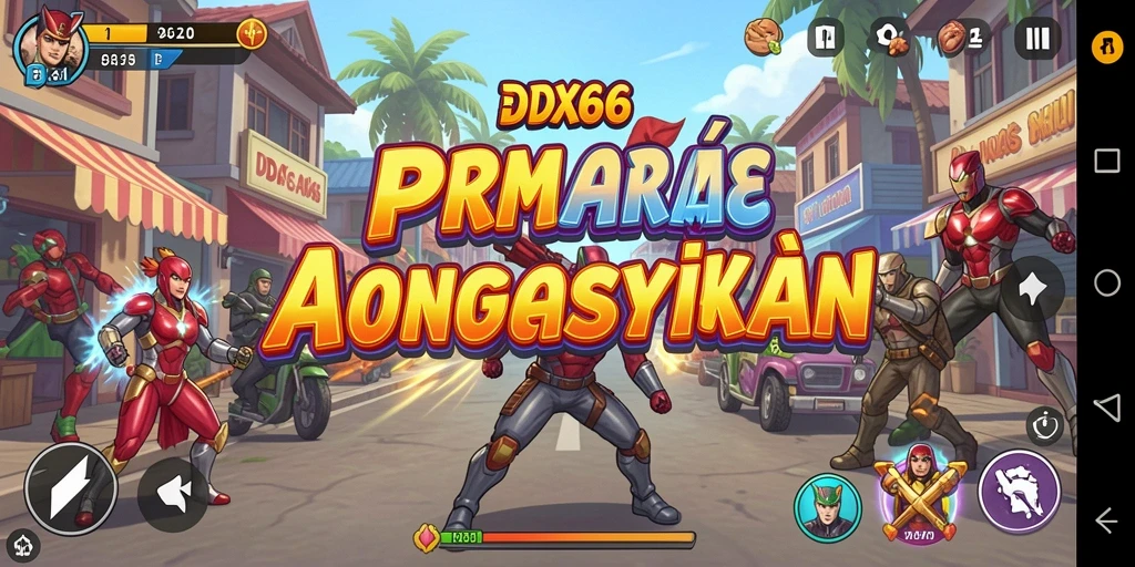 Tampilan aksi seru dari gameplay IDX66 yang menantang dan penuh warna.