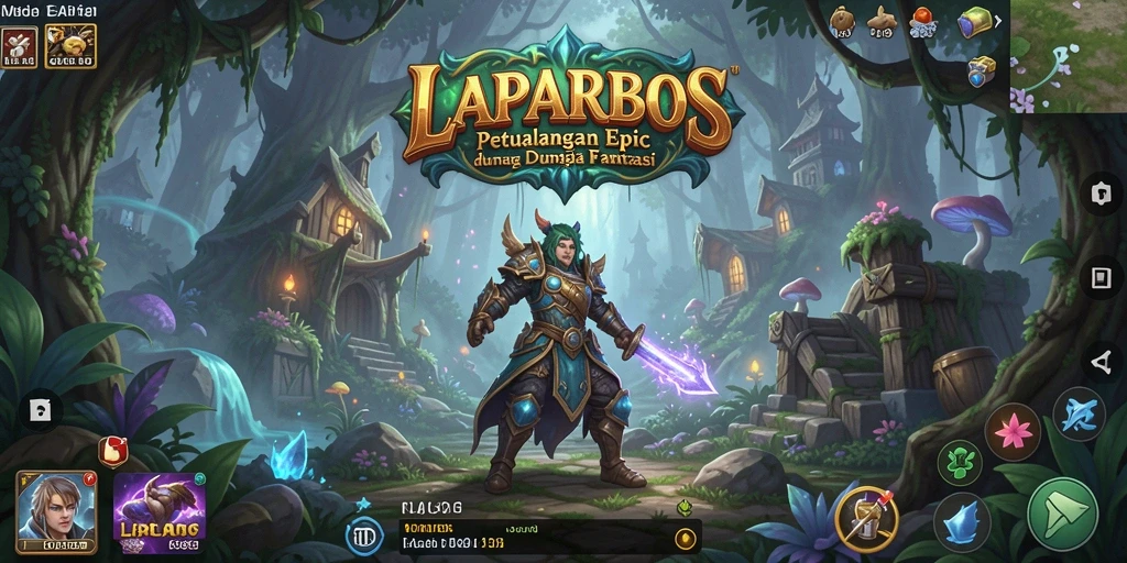 Tampilan gameplay menarik di dunia RPG penuh petualangan.