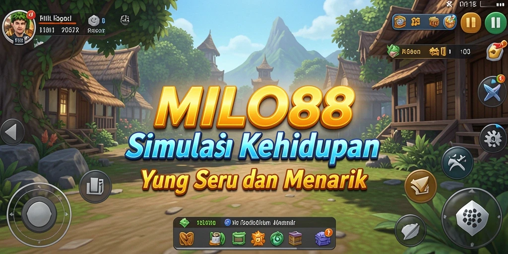 Screenshot dari gameplay <strong>MILO88</strong> yang menunjukkan dunia simulasi yang kaya dan menarik.
