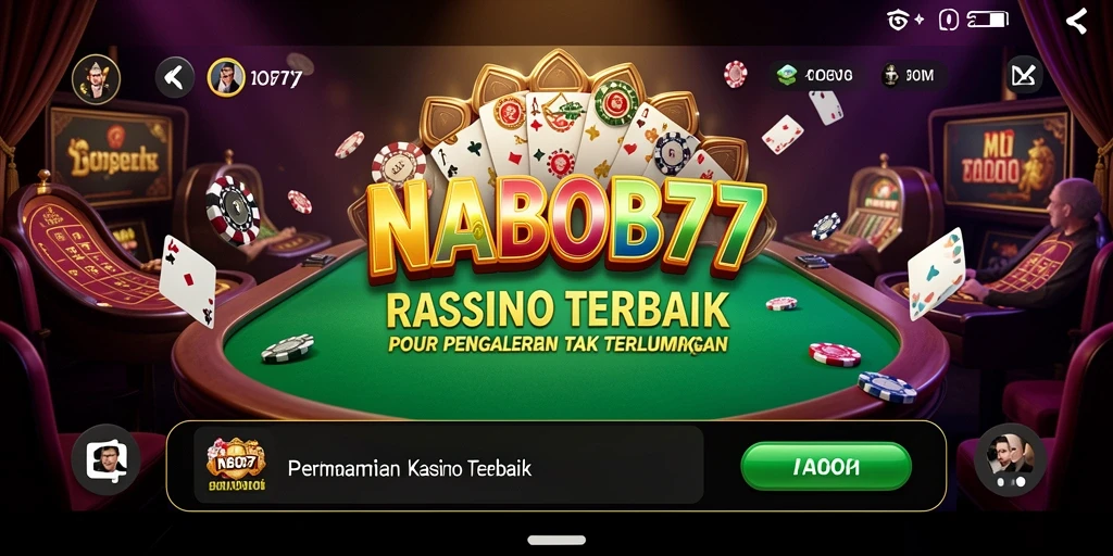 Tampilan gameplay seru di NABOB77 dengan berbagai permainan kasino.