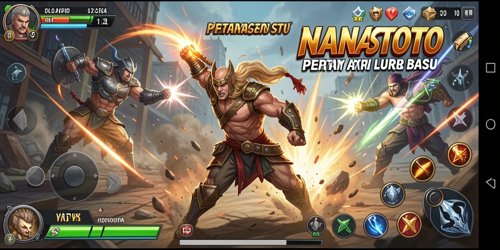 Tampilan gameplay NANASTOTO penuh aksi dan seru.