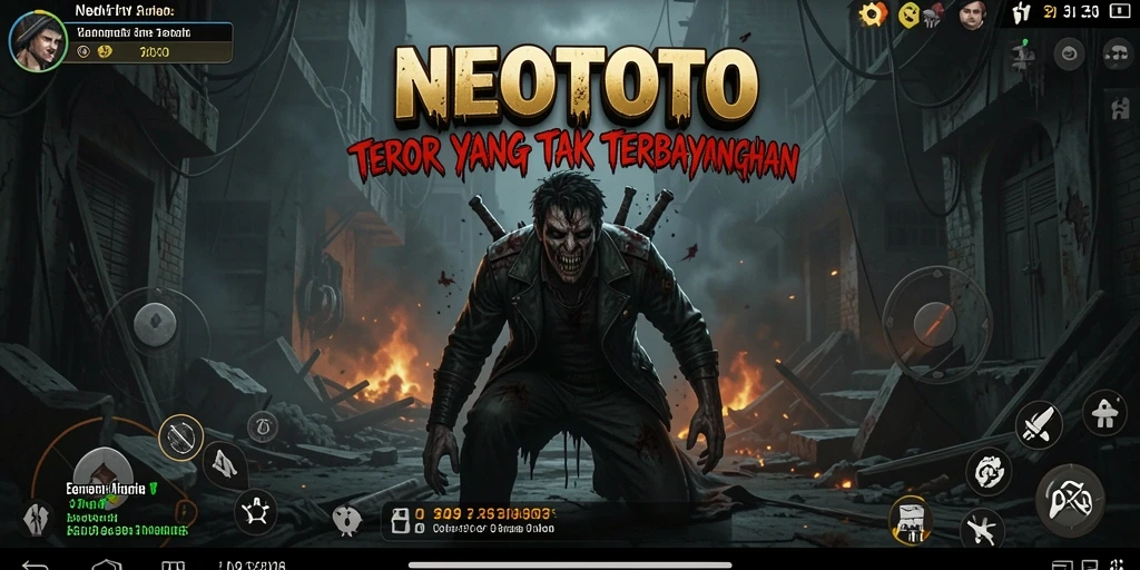 Tampilan menyeramkan dari gameplay NEOTOTO yang mencekam.