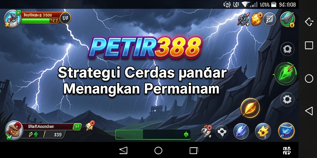 Tangkapan layar gameplay strategis PETIR388 yang menegangkan.