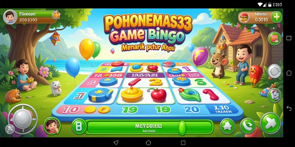 Tampilan gameplay Bingo yang seru dan menarik di POHONEMAS33.