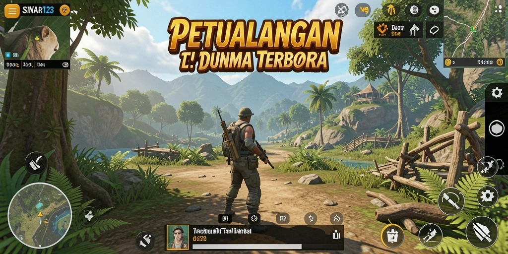 Screenshot utama SINAR123 yang menunjukkan gameplay Open World yang menggugah.