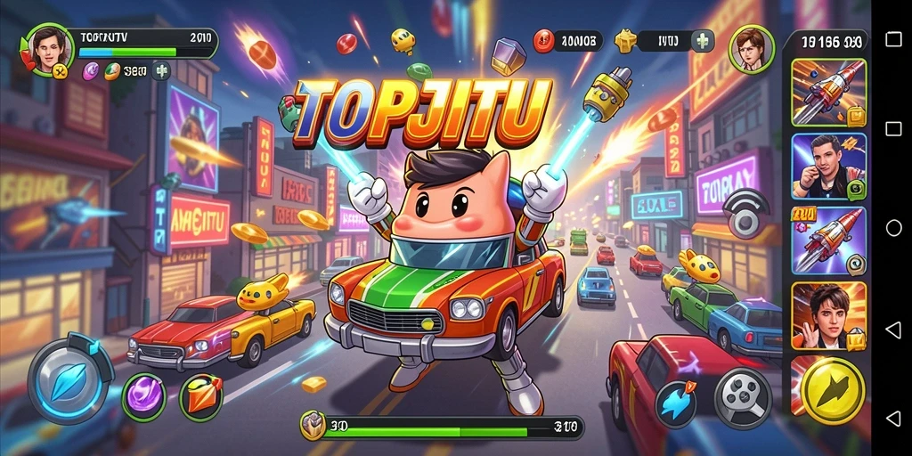 Menampilkan gameplay seru dalam <strong>TOPJITU</strong> yang penuh tantangan.
